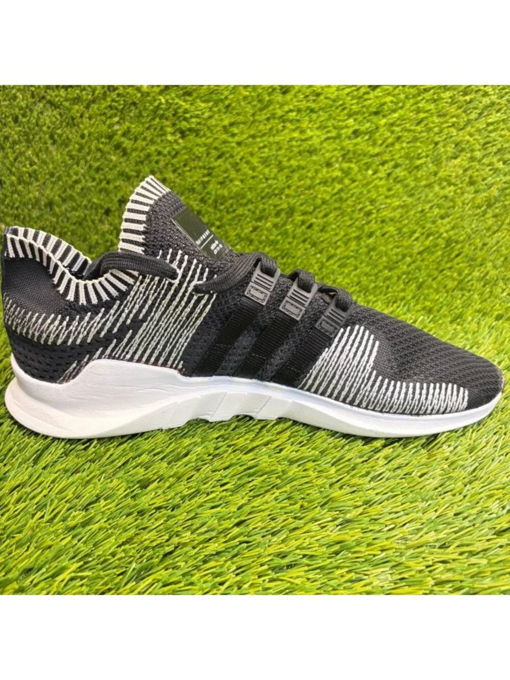 Adidas Originals EQT Support ADV Mens Size 12 Black White Running Shoes Sneakers
